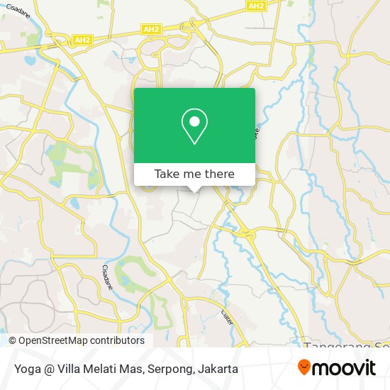 Yoga @ Villa Melati Mas, Serpong map