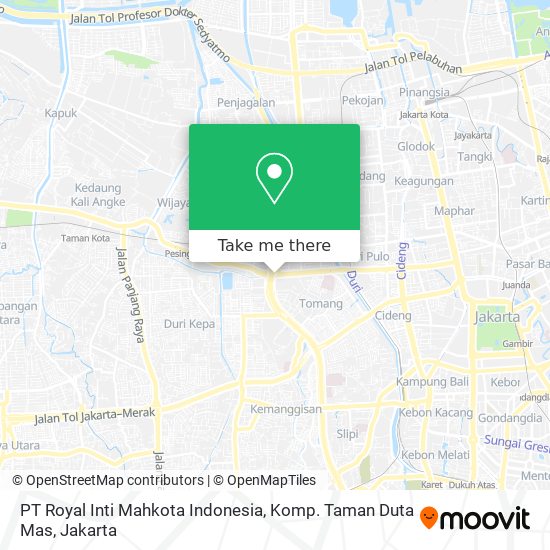 PT Royal Inti Mahkota Indonesia, Komp. Taman Duta Mas map