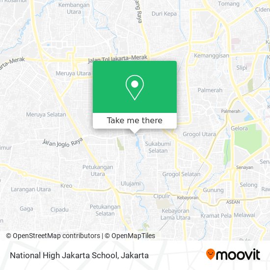 National High Jakarta School map