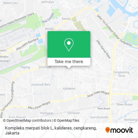 Kompleks merpati blok L, kalideres, cengkareng map