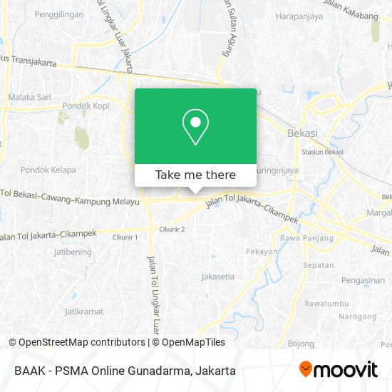 BAAK - PSMA Online Gunadarma map