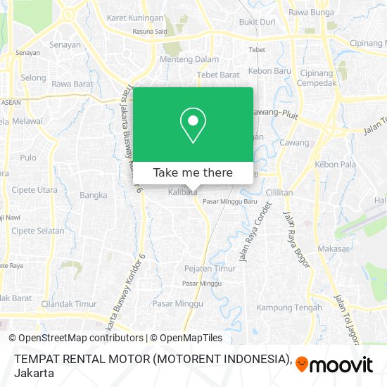 TEMPAT RENTAL MOTOR (MOTORENT INDONESIA) map
