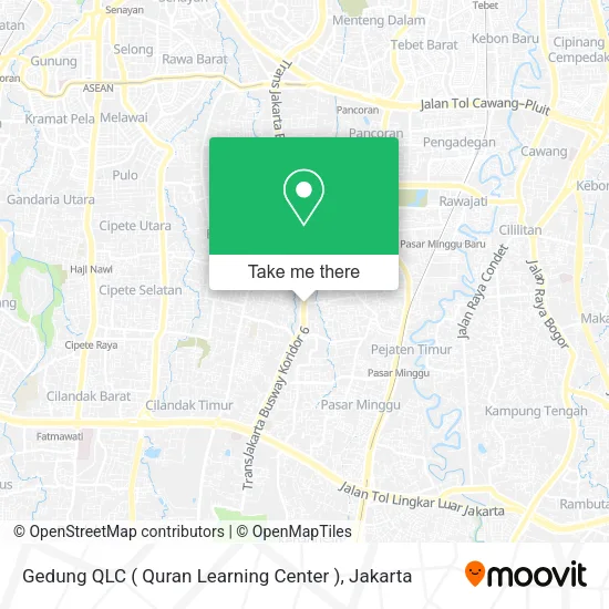 Gedung QLC ( Quran Learning Center ) map
