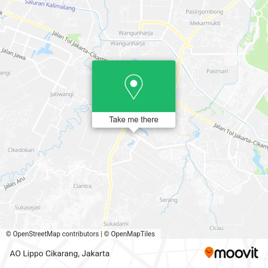 AO Lippo Cikarang map