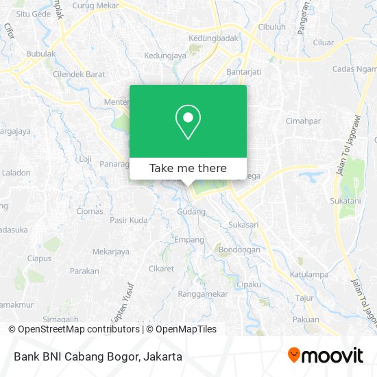 Bank BNI Cabang Bogor map