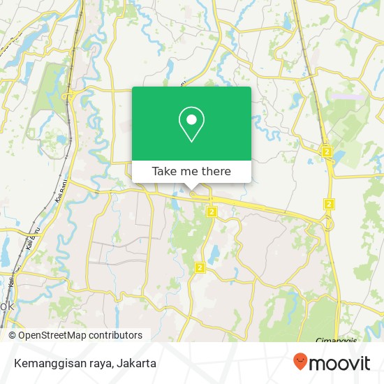 Kemanggisan raya map