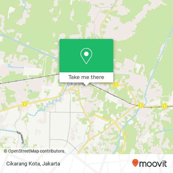 Cikarang Kota map