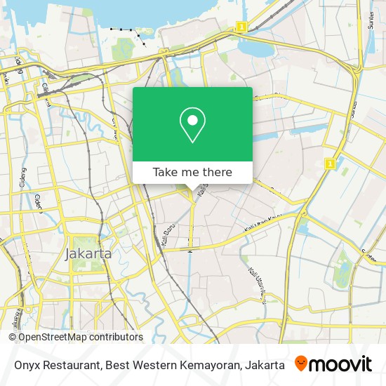 Onyx Restaurant, Best Western Kemayoran map