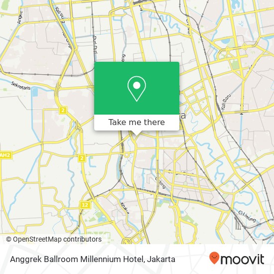 Anggrek Ballroom Millennium Hotel map