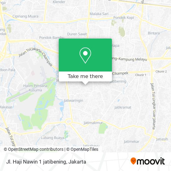 Jl. Haji Nawin 1 jatibening map