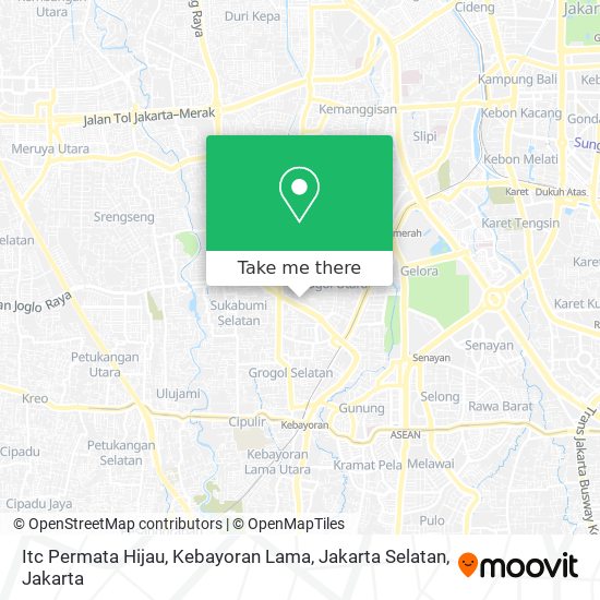 Itc Permata Hijau, Kebayoran Lama, Jakarta Selatan map