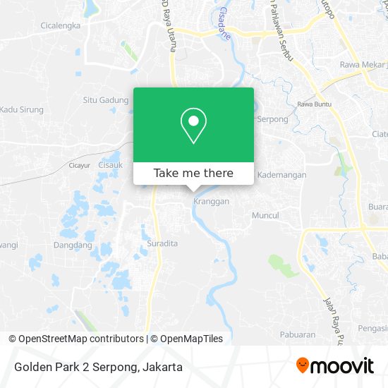 Golden Park 2 Serpong map