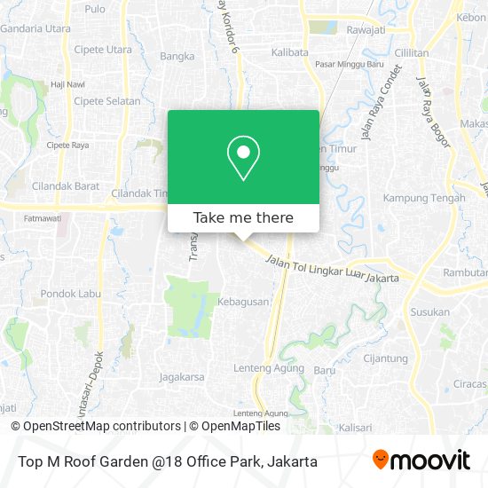 Top M Roof Garden @18 Office Park map