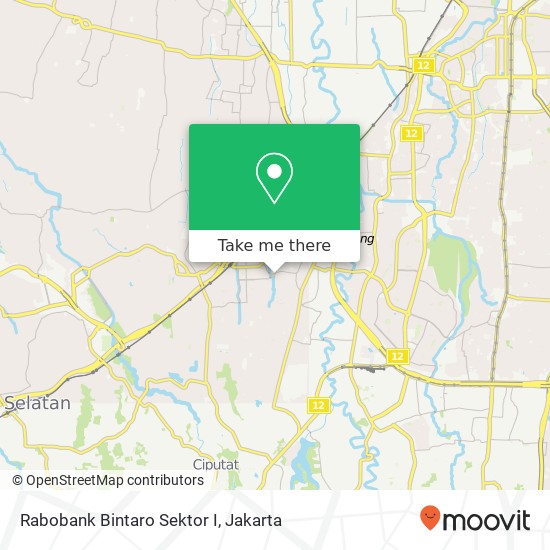 Rabobank Bintaro Sektor I map
