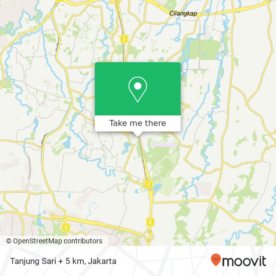Tanjung Sari + 5 km map
