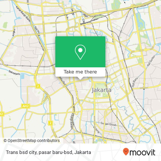 Trans bsd city, pasar baru-bsd map