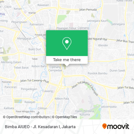 Bimba AIUEO - Jl. Kesadaran I map