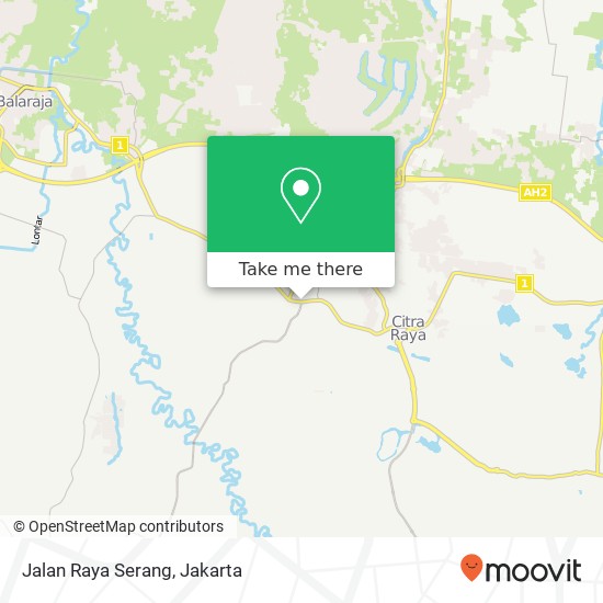 Jalan Raya Serang map