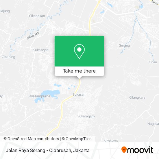 Jalan Raya Serang - Cibarusah map