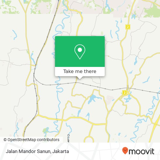 Jalan Mandor Sanun map