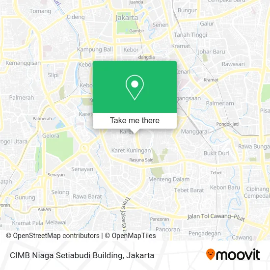 CIMB Niaga Setiabudi Building map