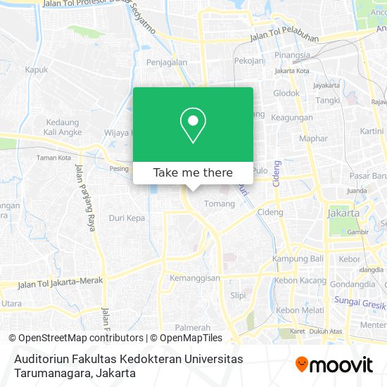 Auditoriun Fakultas Kedokteran Universitas Tarumanagara map