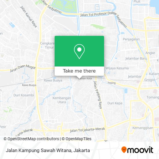 Jalan Kampung Sawah Witana map