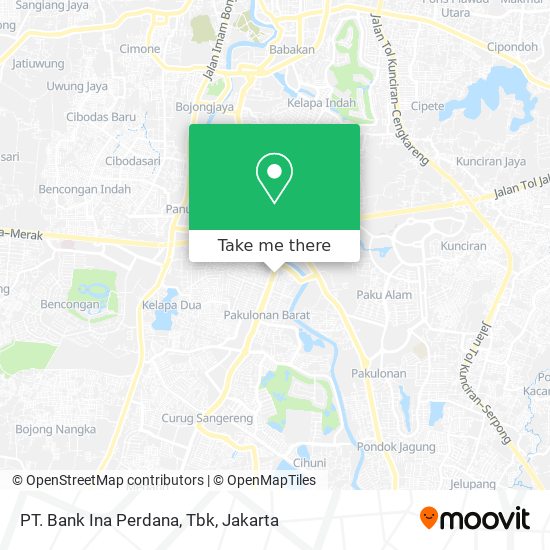 PT. Bank Ina Perdana, Tbk map