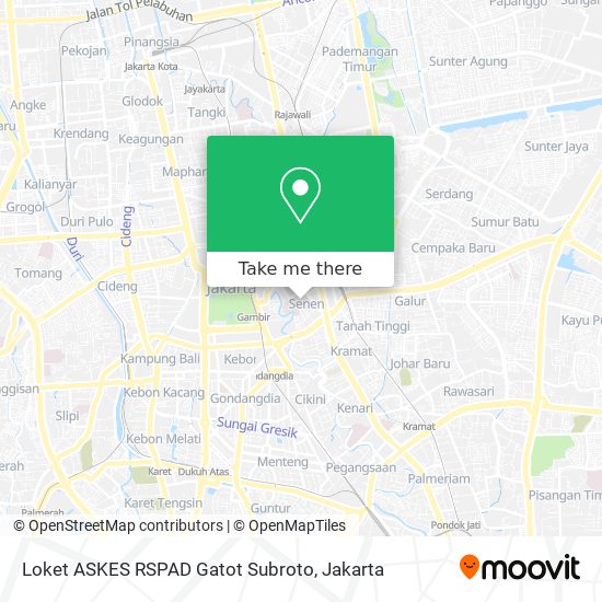 Loket ASKES RSPAD Gatot Subroto map