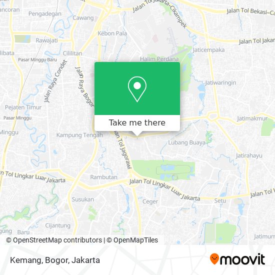 Kemang, Bogor map