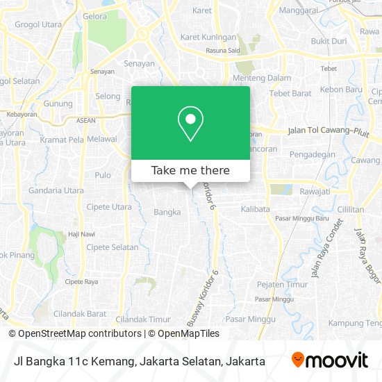 Jl Bangka 11c Kemang, Jakarta Selatan map