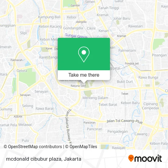 mcdonald cibubur plaza map