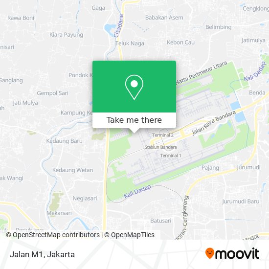 Jalan M1 map