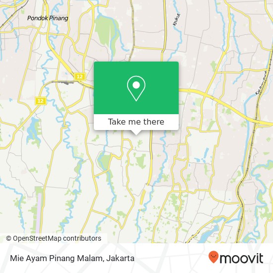 Mie Ayam Pinang Malam map