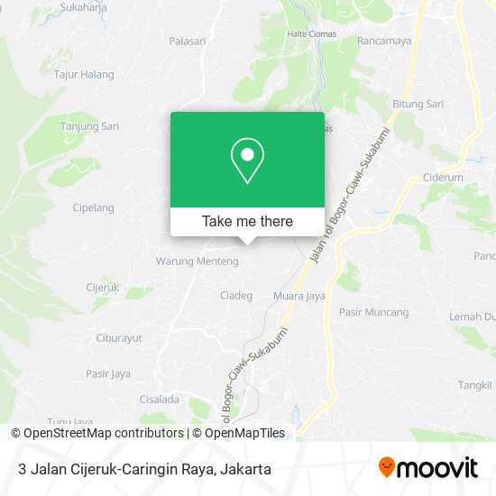 3 Jalan Cijeruk-Caringin Raya map