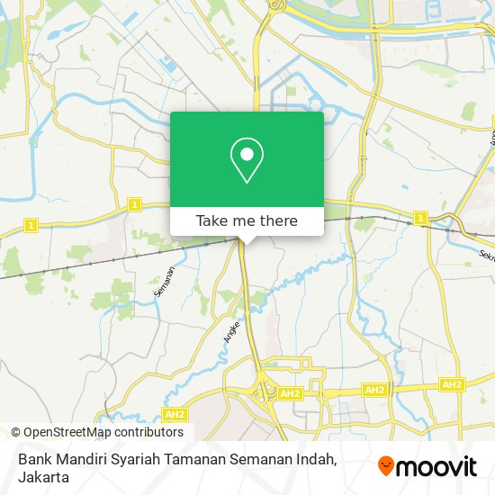 Bank Mandiri Syariah Tamanan Semanan Indah map