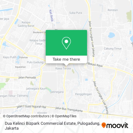 Dua Kelinci Bizpark Commercial Estate, Pulogadung map