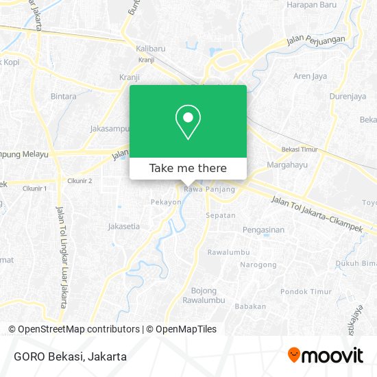 GORO Bekasi map