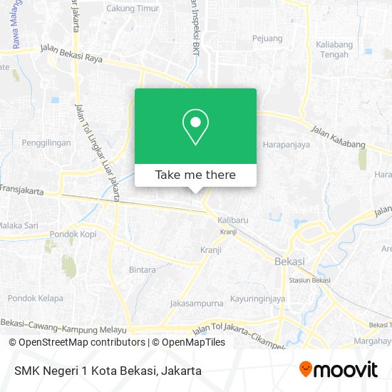 SMK Negeri 1 Kota Bekasi map