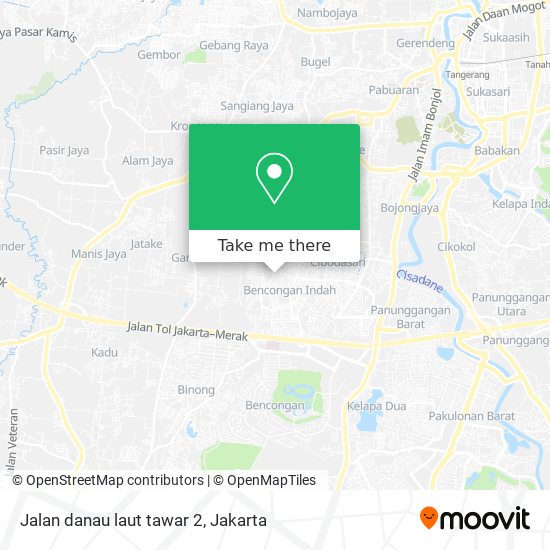 Jalan danau laut tawar 2 map