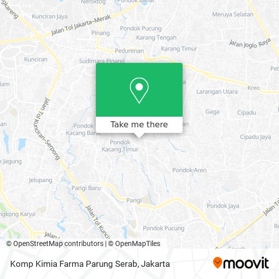 Komp Kimia Farma Parung Serab map