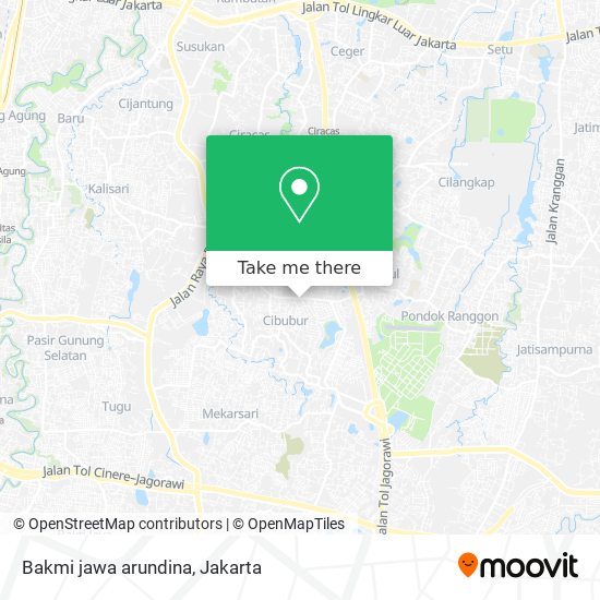 Bakmi jawa arundina map