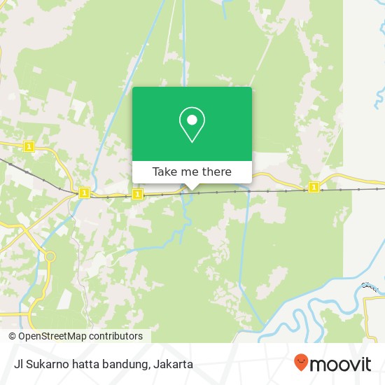 Jl Sukarno hatta bandung map