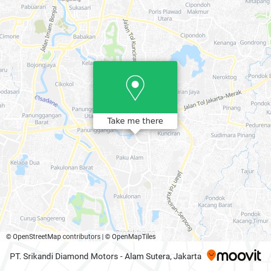 PT. Srikandi Diamond Motors - Alam Sutera map