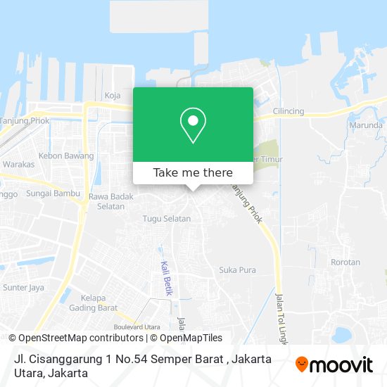 Jl. Cisanggarung 1 No.54 Semper Barat , Jakarta Utara map
