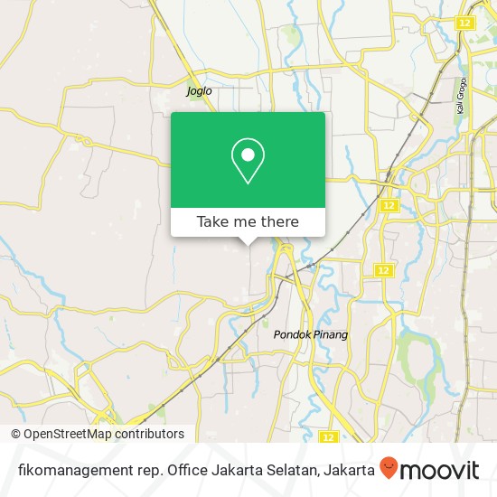 fikomanagement rep. Office  Jakarta Selatan map