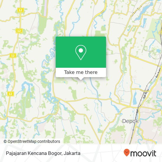 Pajajaran Kencana Bogor map