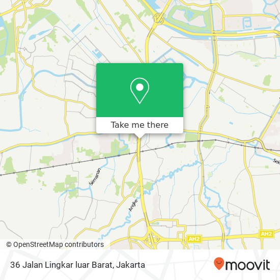 36 Jalan Lingkar luar Barat map