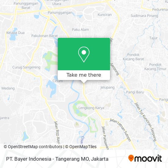 PT. Bayer Indonesia - Tangerang MO map