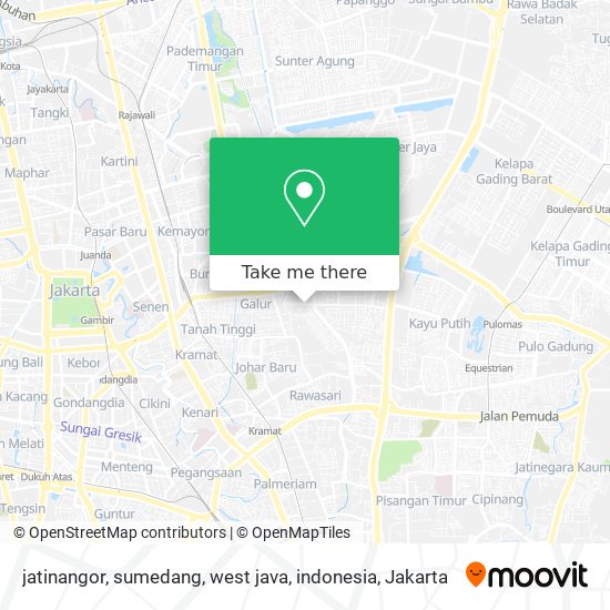 jatinangor, sumedang, west java, indonesia map